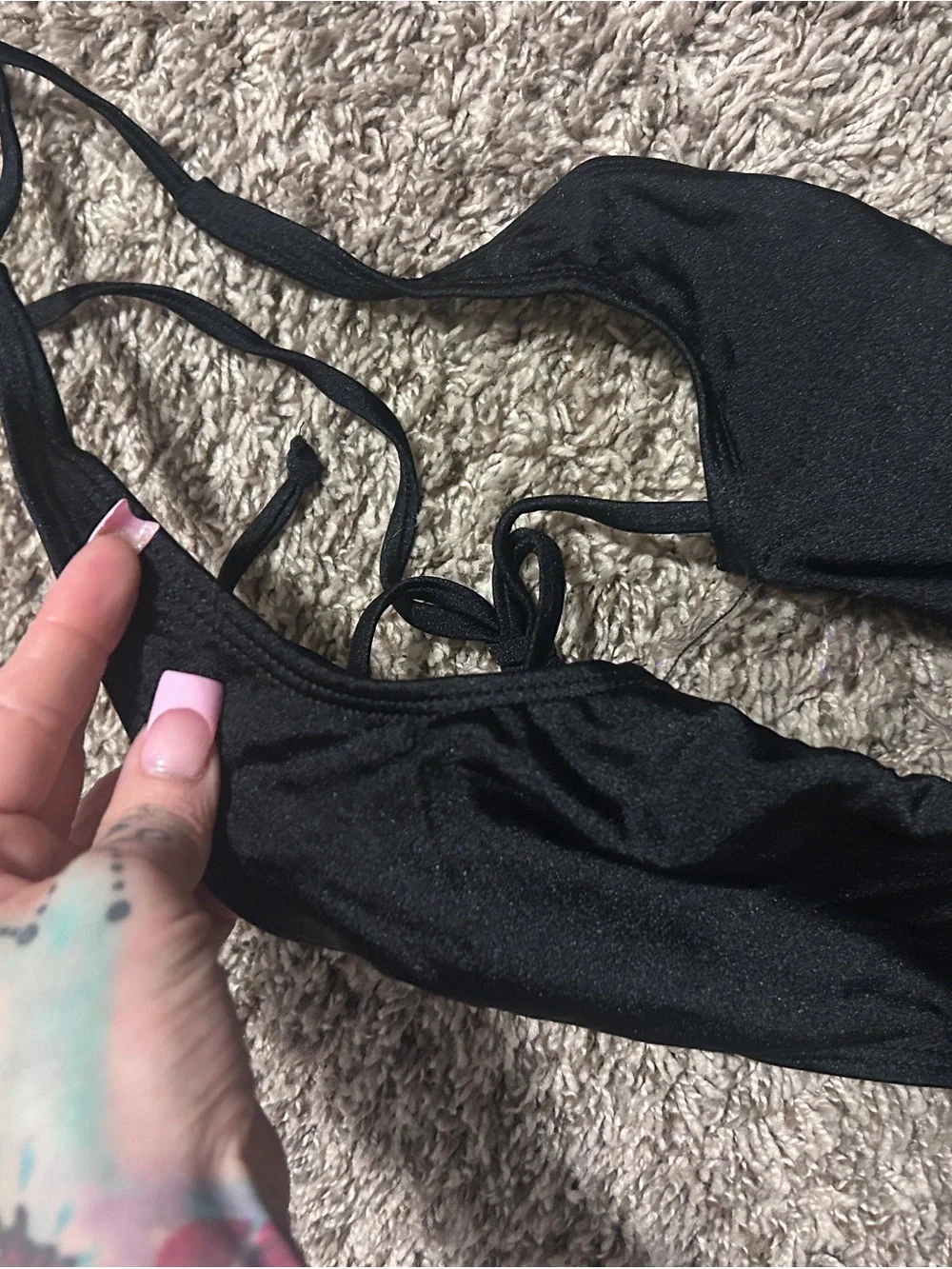 Fashion Nova Black One-Piece Cutout Swimsuit